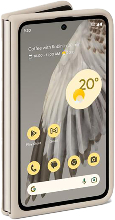 Pixel Fold Case White (Front)