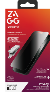 InvisibleSHIELD Glass Elite Privacy for iPhone 17