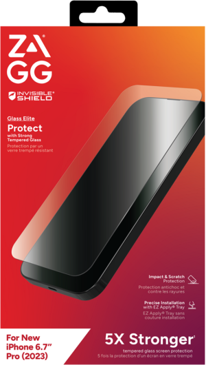 InvisibleShield Glass Elite Screen Protector iPhone 15 Pro M
