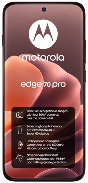 Motorola Edge 70 Pro 512GB Zinfandel