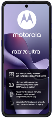 Razr 70 Ultra 512GB Orient Blue (Front)