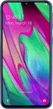 Galaxy A40 64GB Blue Refurbished (Front)