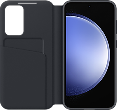 S23 FE Smart View Wallet Case - Black (Front)