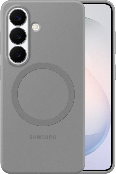 Silicone Case for S26-Grey (Front)