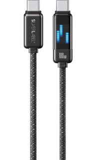 SilverLabel 1m USB-C Cable 100w Pixel Black