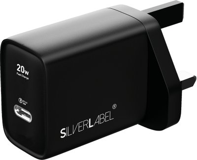 20w Charger Black (Front)
