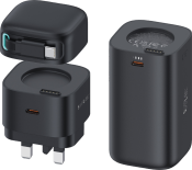 SilverLabel 3-in-1 Charger Powerbank and Snap-on Cable Bund