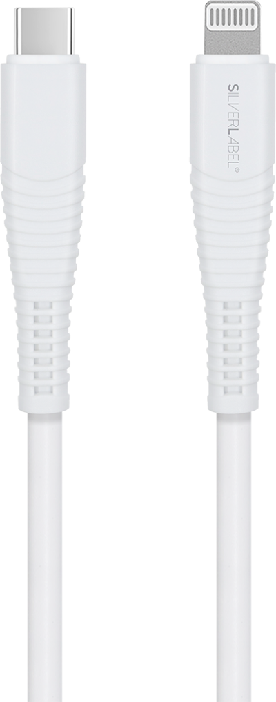 3m USB-C to Lighting Cable White (Front)