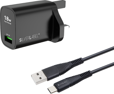 Charger and USB-C Cable Bundle (Front)