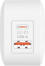 SilverLabel Dual Port Travel Plug
