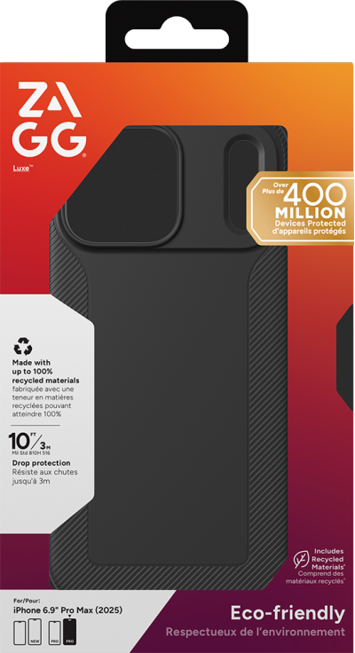 Luxe Case for iPhone 17 Pro Max Black (Front)
