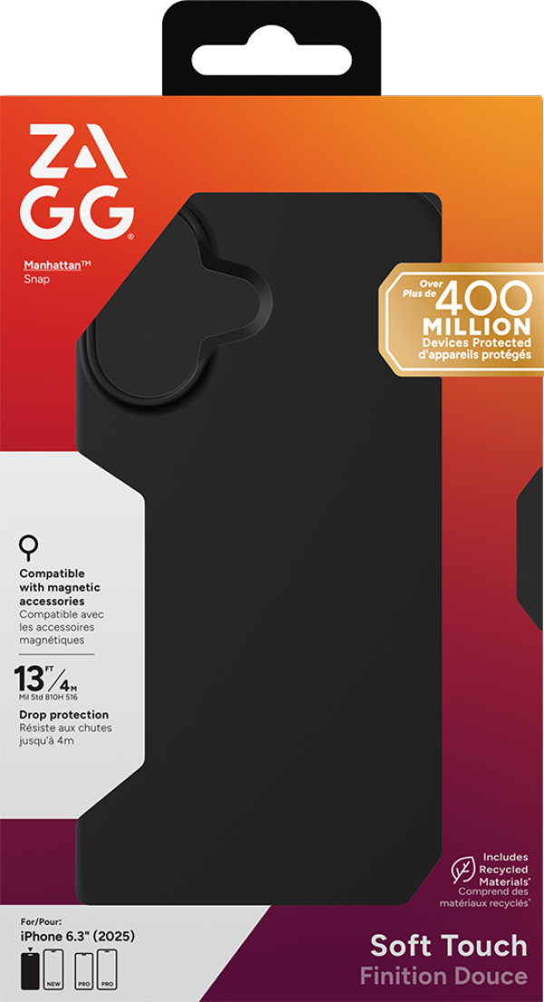 ZAGG Manhattan Snap for iPhone 17 Black