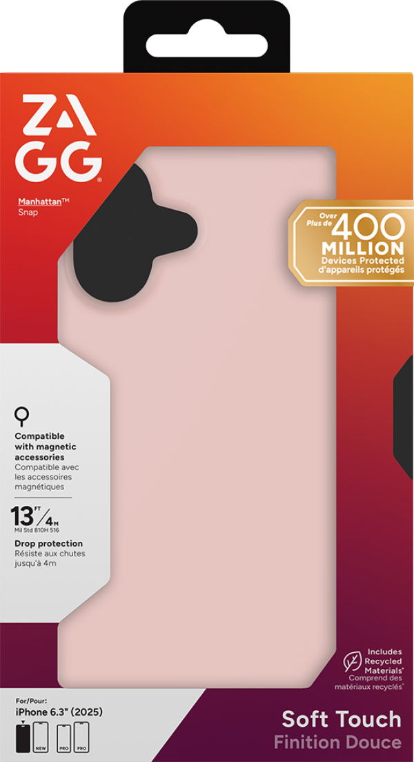 ZAGG Manhattan Snap for iPhone 17 Pink