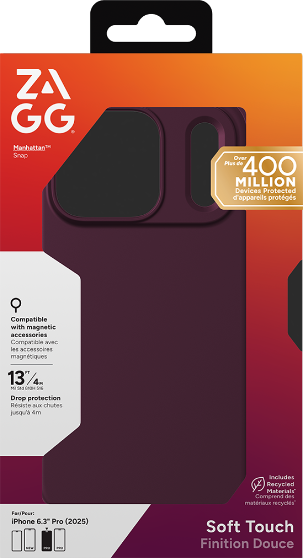ZAGG Manhattan Snap for iPhone 17 Pro Cherry