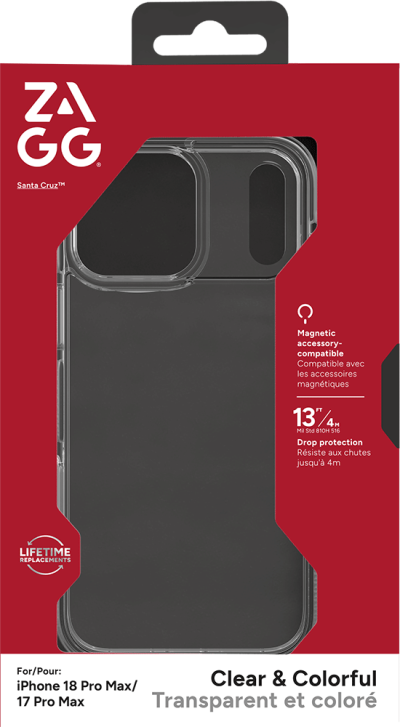 Santa Cruz Snap Black for iPhone 18 Pro Max (Front)
