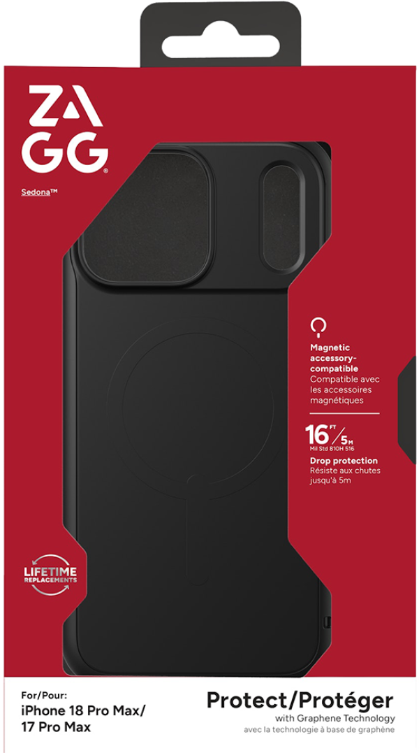 ZAGG Sedona Snap Black for iPhone 18 Pro Max