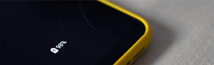 A charging phone