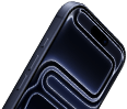 iPhone 17 Pro, front exterior, Dynamic Island at top, Action button, volume buttons