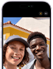 iPhone 17, front exterior, Centre Stage for photos feature in use