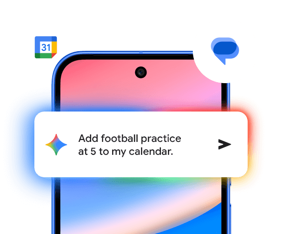 Image shows a Pixel phone screen and how Gemini can help organise your life 