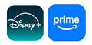 Disney+ and Amazon Prime Logos