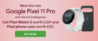 Get Pixel Watch 5 worth £369 and Pixel phone case worth £50. With google pixel